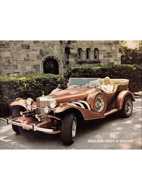 1976 Excalibur Series III Phaeton Roadster Single-Sheet Sales Brochure